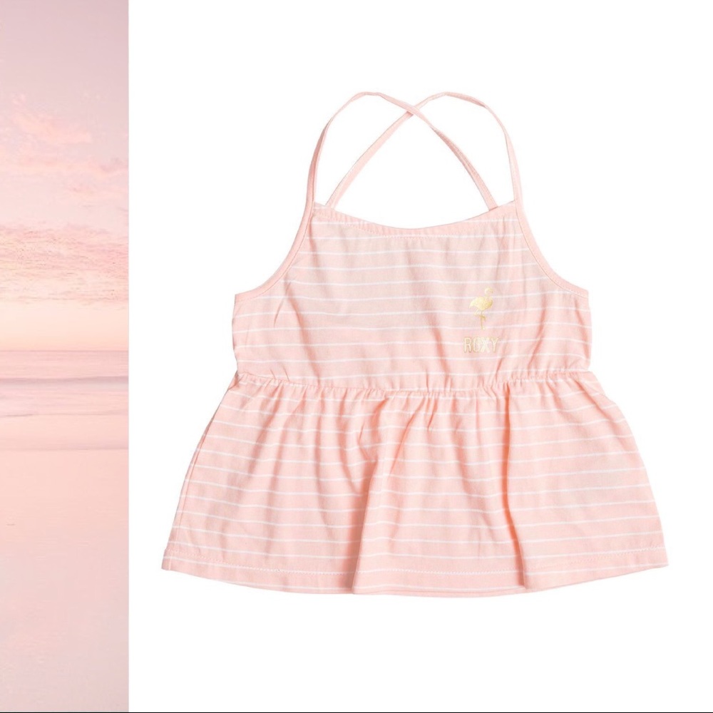 🌕 SOLD. 🦩 ROXY Girl’s Tank in Peach